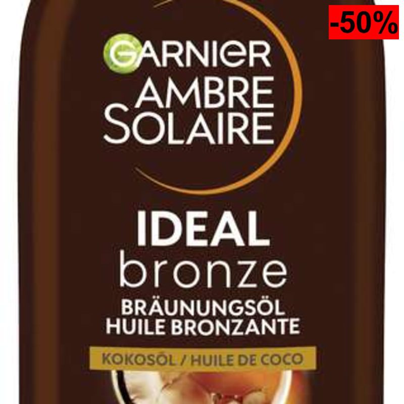 Garnier Ambre Solaire Ideal Bronze - Aceite bronceador intenso de coco 200 ml (6'69€ con más suscripciones activas) - oferta Amazon