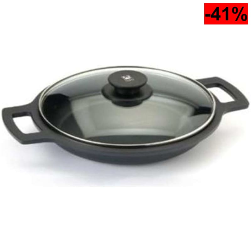 Cacerola Baja BRA Efficient de 32cm (Aluminio Fundido, Inducción y Horno, Antiadherente) - oferta Amazon