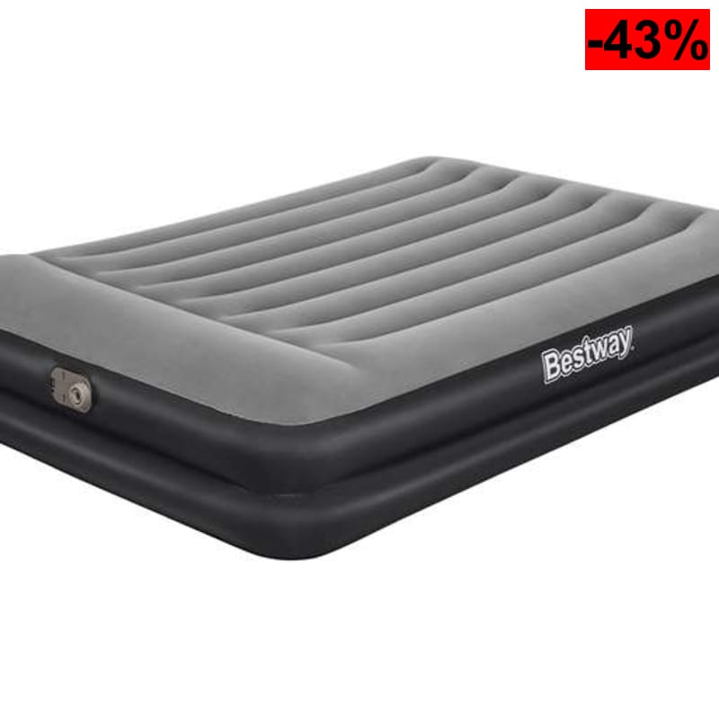 Cama Hinchable Doble Bestway Tritech Queen 203x152x46cm (Bomba Eléctrica Integrada, Altura Premium) - oferta Amazon