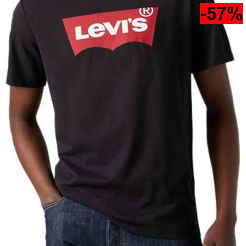 Levi’s Camiseta Hombre Batwing Logo – 100% Algodón, Diseño Ligero y Cómodo con Estilo Icónico de la Marca - oferta Amazon