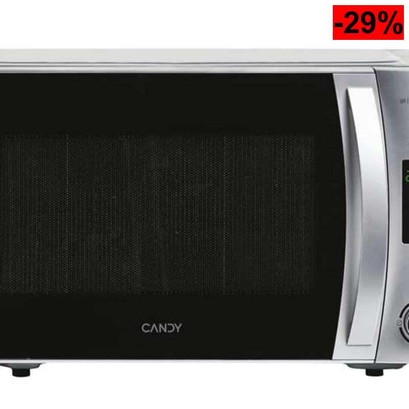 Candy X-Range CMXG22DS, Microondas con Grill, 22L, 1250W, 5 Niveles de Potencia, Digital, 40 Programas, Bloqueo Seguridad, Plato 25,5CM - oferta Amazon