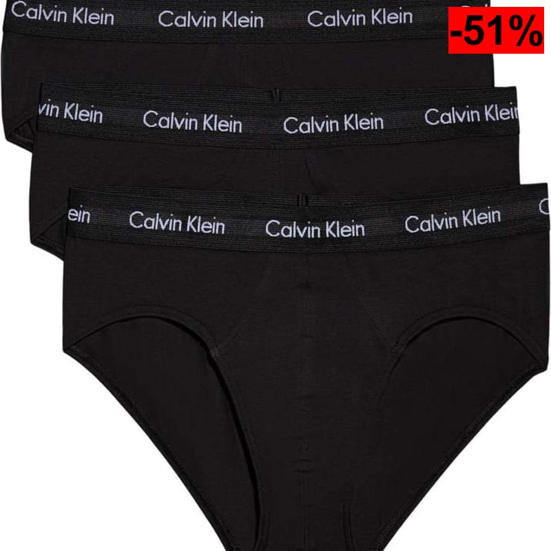 Calvin Klein Pack de 3 Calzoncillos para Hombre Algodón Elástico - oferta Amazon