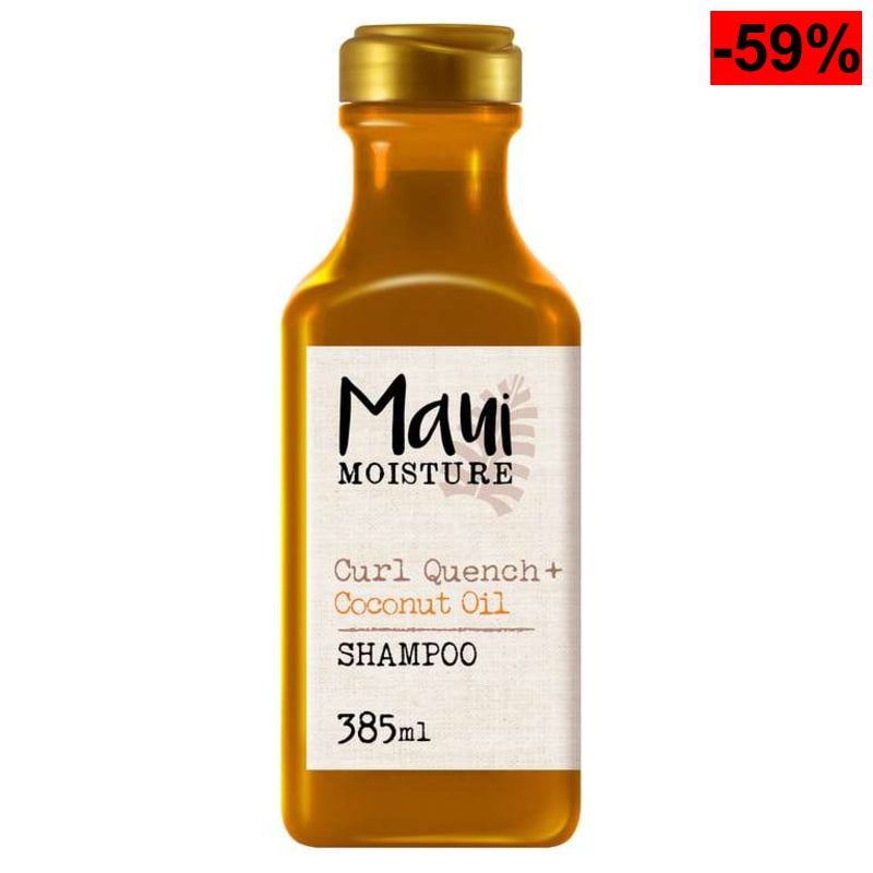 Maui Moisture Curl Quench + Coconut Oil Champú para Cabello Rizado y Grueso 385 ml – Hidratación Profunda y Definición de Rizos - oferta Amazon