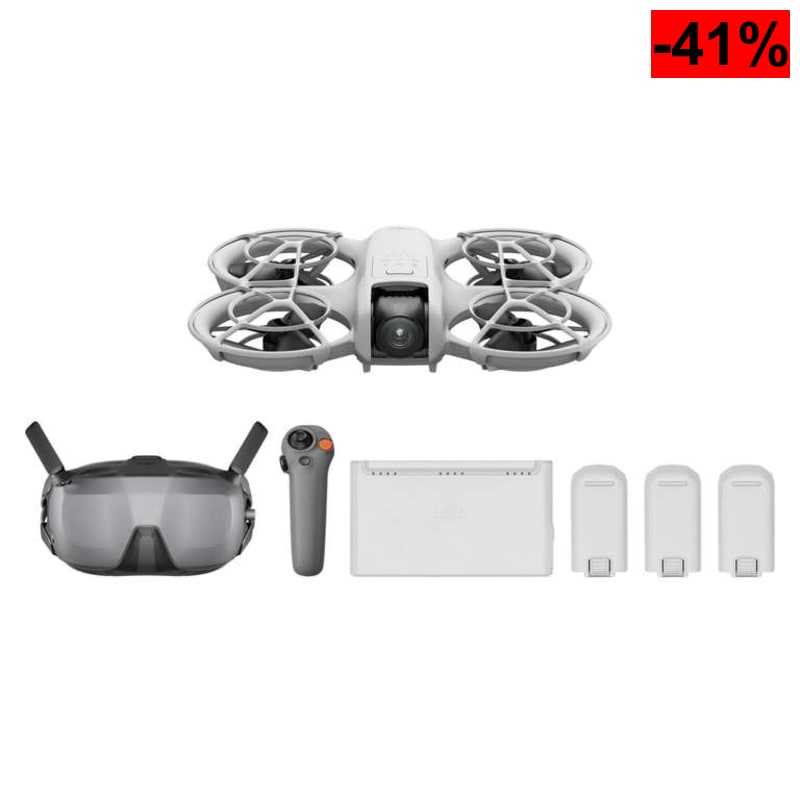 Dron - DJI Neo Motion Fly More Combo. Incluye: dron Neo + mando RC Motion 3 + 3 baterías + cargador bidireccional. - oferta Amazon