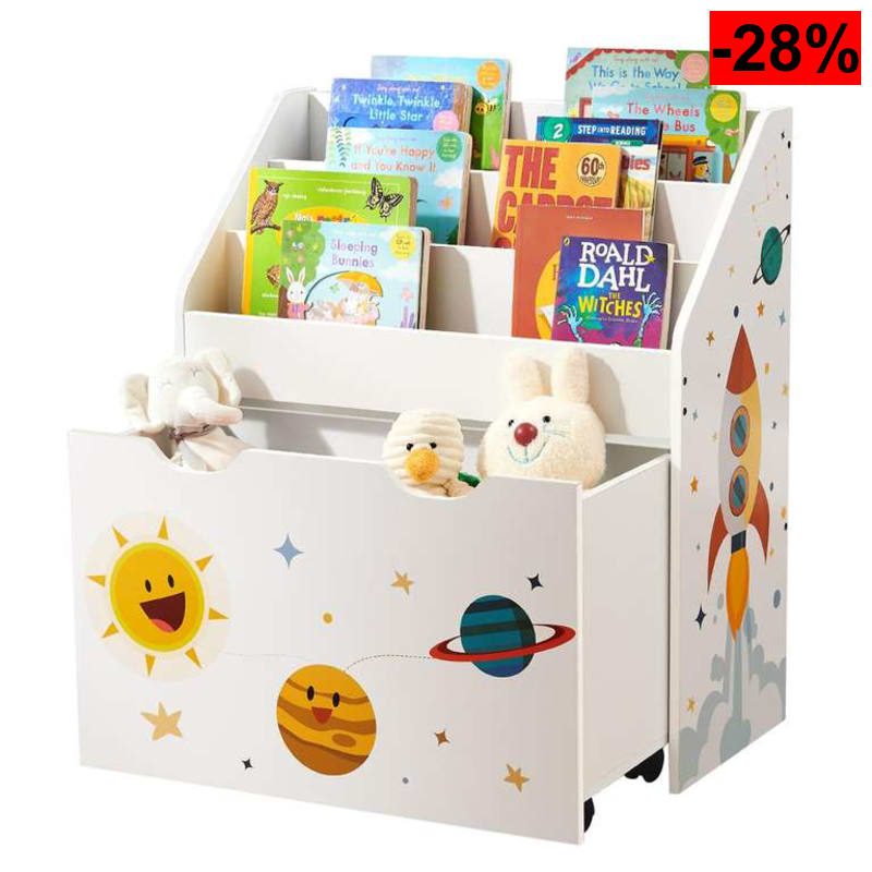 SONGMICS Estantería de Juguetes con 3 Compartimentos, Librería Infantil - oferta Amazon
