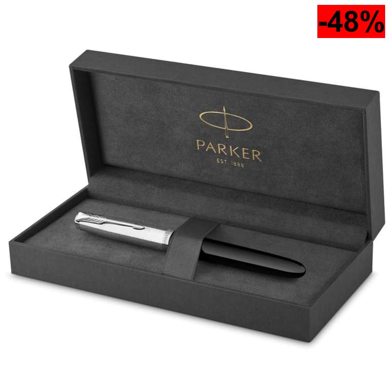 Parker 51 PLUMA - Negra cromada (+Estuche) - oferta Amazon