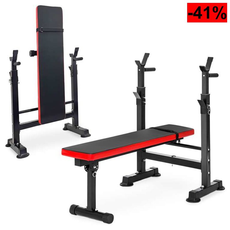 Estación de Fuerza Plegable BalanceFrom RS 40 (Banco Ajustable, Soporte Sentadillas, Olímpico) - oferta Amazon