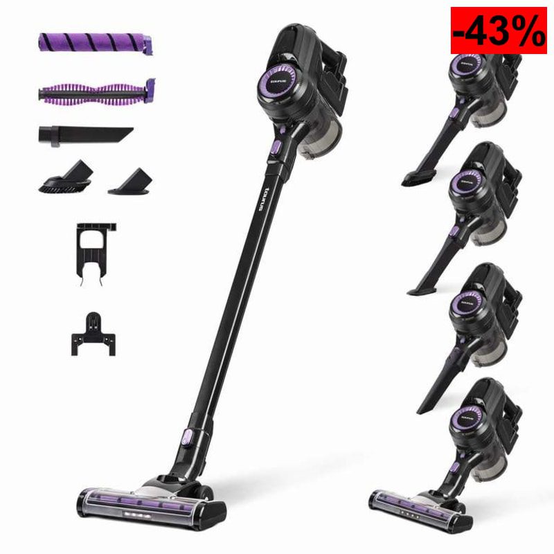 Taurus - Aspirador escoba HS-2900, 3-in-1: escoba eléctrica, de mano y vertical, Autonomía 50 min, Filtro EPA, Modo Eco y Turbo - oferta Amazon