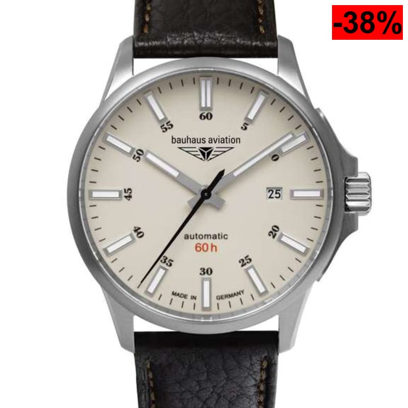 Reloj Bauhaus Aviation Titanium (automático movimiento Citizen-Miyota 8315 y zafiro) - oferta Amazon