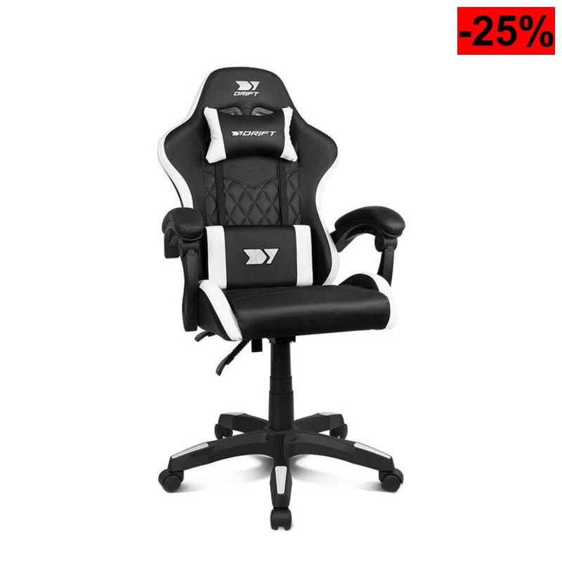 Silla Gaming Profesional Drift DR35 (Pistón Clase 3, Cojines Lumbar/Cervical, Basculante) - oferta Amazon