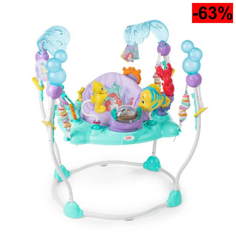 Bright Starts, Sea of Activities: Saltador de Actividades para Bebés de La Sirenita de Disney - oferta Amazon