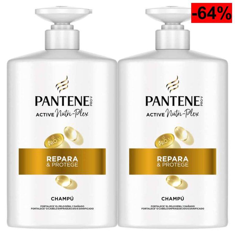 Pantene Pro-V Repara Y Protege Champú 2x1000ML, Dispensador, Pelo Seco Y Dañado (Precio Final Con Recompensa 7,17€) - oferta Amazon
