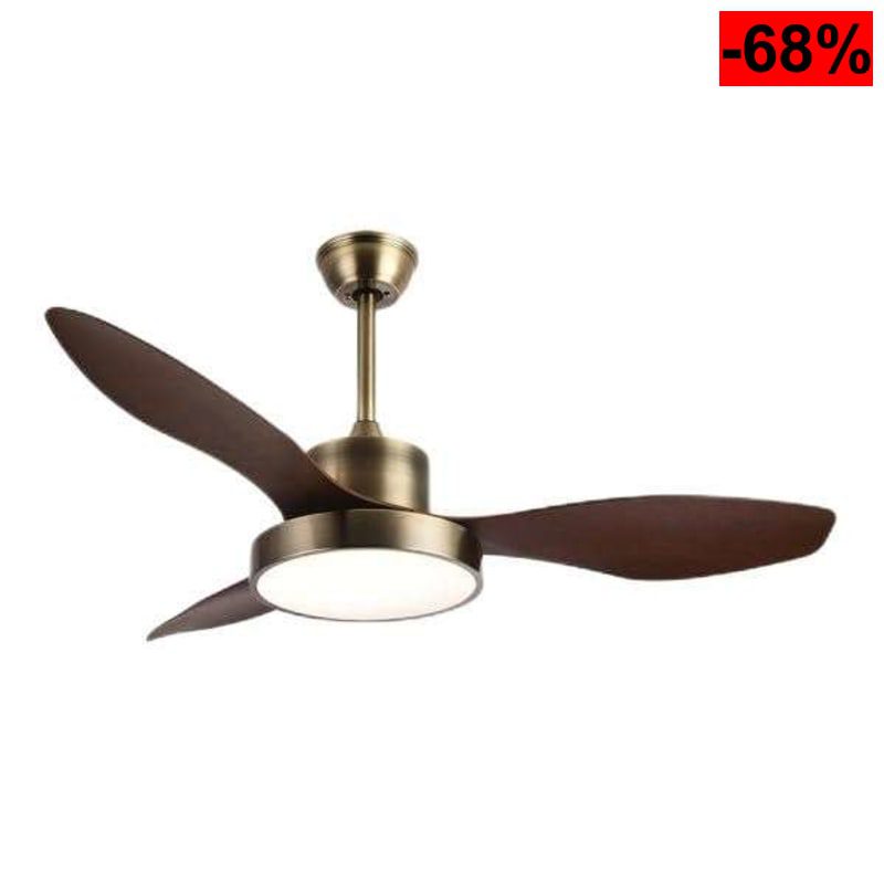 Ventilador DC 24W 2650lm 3 aspas 97º 6 velocidades 3000-4000-6000K con control remoto - oferta Amazon