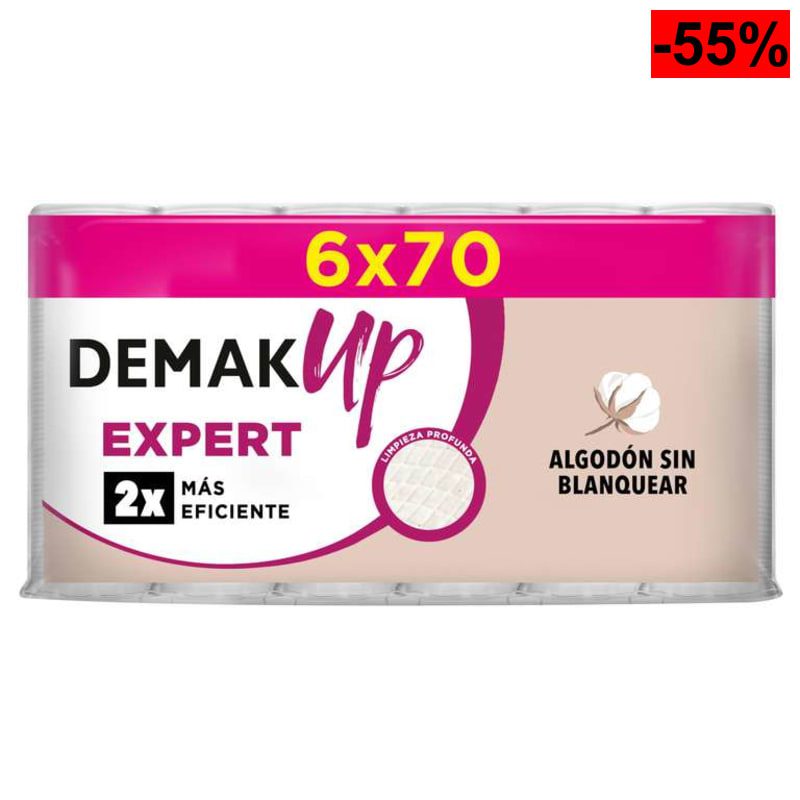 Demak'Up Discos Desmaquillantes Expert Round 6x70 Unidades - oferta Amazon