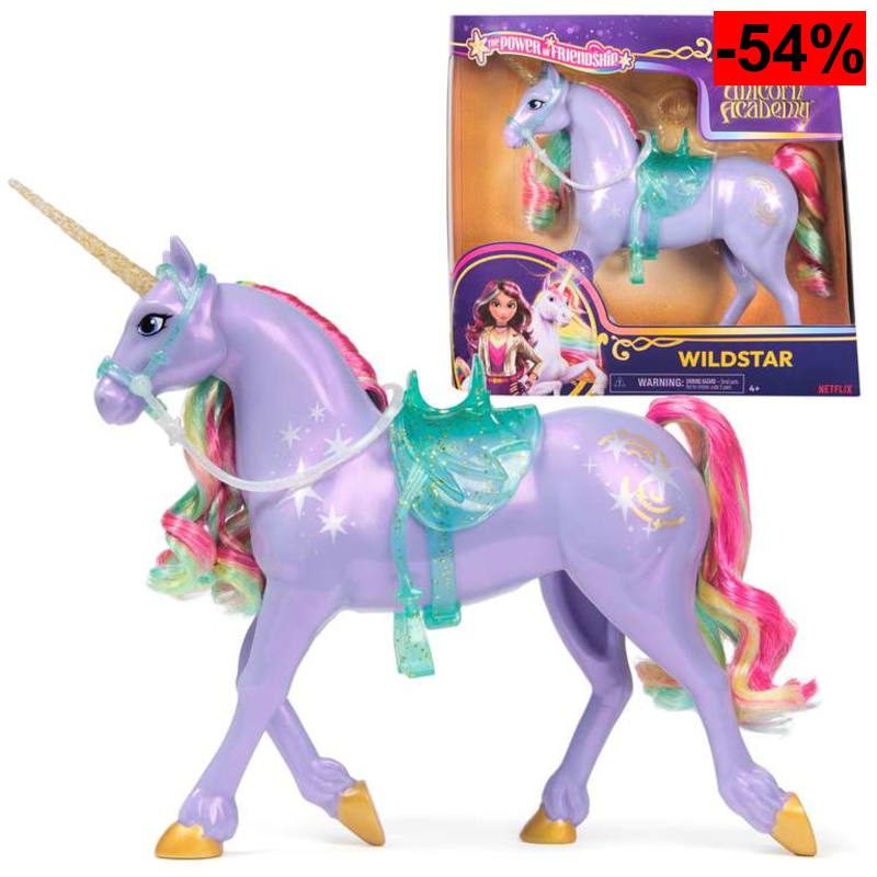 Unicorn Academy, Wildstar Power of Friendship - Muñecas y Unicornios semitransparentes para niños a - oferta Amazon