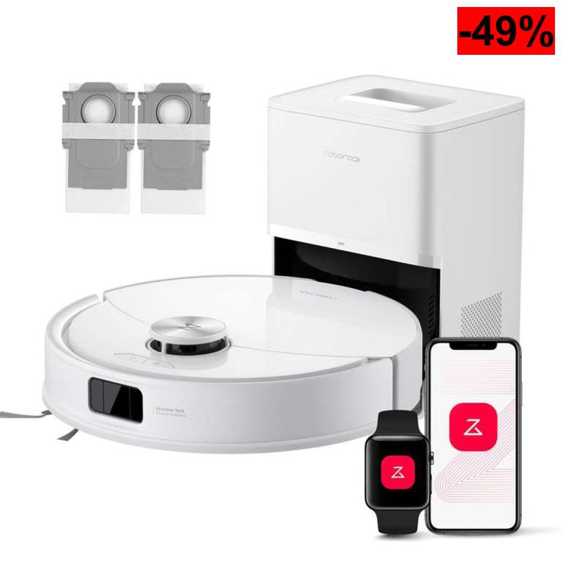 Robot Aspirador y Fregasuelos Roborock Q10 S5+ Set (Succión 10.000 Pa, Base Autovaciado 7 Semanas, Doble Antienredos, LiDAR PreciSense) - oferta Amazon