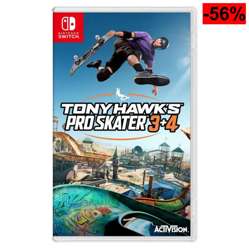 Juego Tony Hawk's Pro Skater 3+4 para Nintendo Switch (Edición Física en Cartucho, Arcade Skate) - oferta Amazon