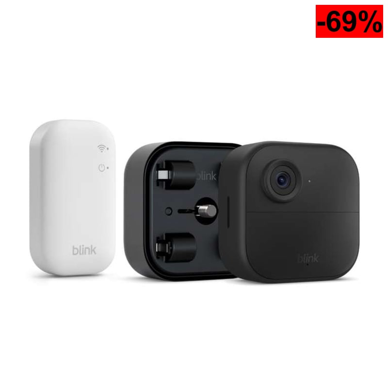 link Outdoor 4 + pack de extensión de batería: cámara de seguridad inteligente HD sin cables - oferta Amazon