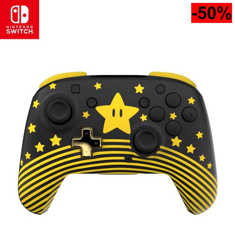 Mando Inalámbrico Turtle Beach Rematch Super Mario Star (Hasta 40h, Brilla en la Oscuridad) - oferta Amazon
