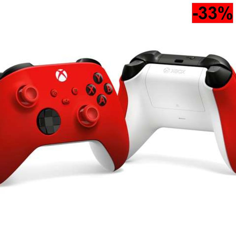 Mando Xbox - Microsoft Xbox, Bluetooth, Pulse Red, Para Xbox Series X|S, Xbox One, PC, Android, iOS - oferta Amazon