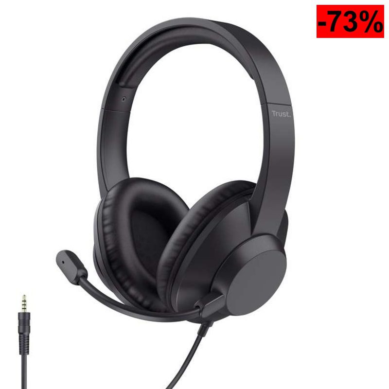 Trust Ayda MAX Auriculares con Cable 3.5mm Over Ear con Micrófono (como nuevo) - oferta Amazon