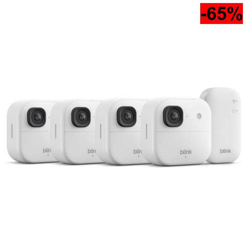 Cámara exterior 2K+ Blink (última generación) — cámara de seguridad inteligente inalámbrica, resolución de vídeo 2K - oferta Amazon