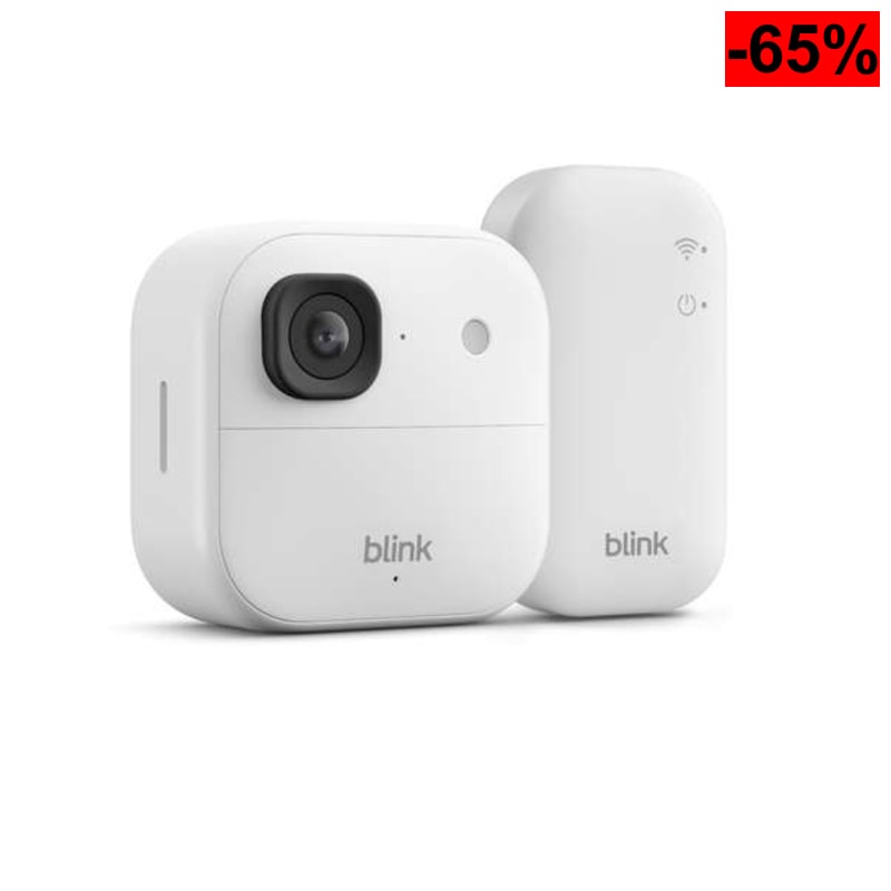 Cámara exterior 2K+ Blink (última generación) — cámara de seguridad inteligente inalámbrica, resolución de vídeo 2K - oferta Amazon