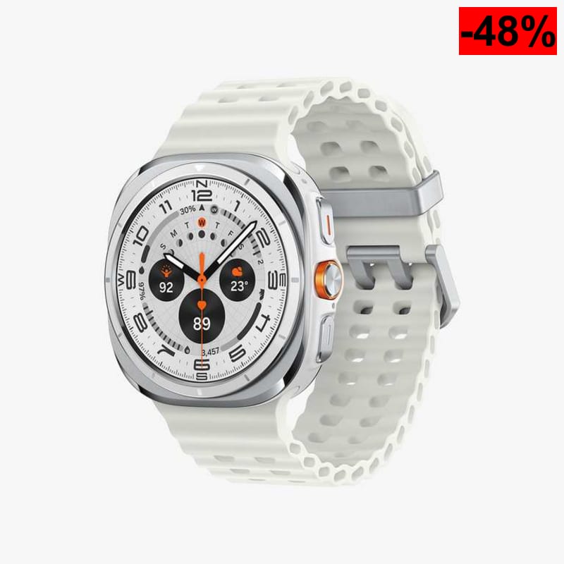 Samsung Galaxy Watch Ultra 2025 47mm - Smartwatch LTE con IA, Titanio Blanco Titanio Version Española - oferta Amazon