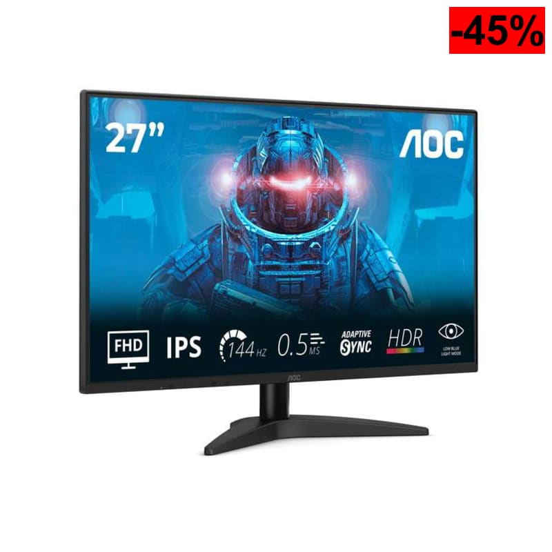 Monitor AOC 27B36X 27" IPS FHD (144Hz, 4ms GtG, Adaptive Sync, HDR10) - oferta Amazon