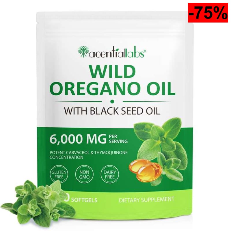 120 perlas Capsulas Aceite de orégano con aceite de semilla negra - EFECTO PURIFICANTE - oferta Amazon