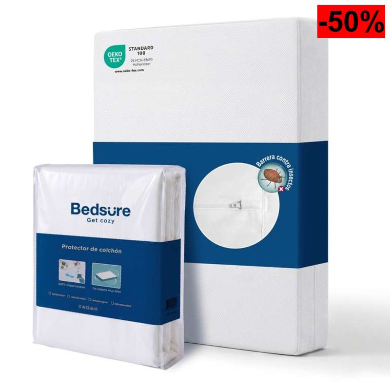 Bedsure Protector de Colchón 90x200 cm Impermeable 6 Lados con Cremallera y Protección Antiácaros - oferta Amazon