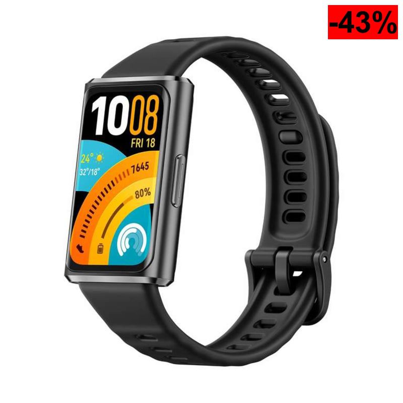 Pulsera Inteligente HUAWEI Band 11 Pro (AMOLED 1.62", 2000 nits, GPS/GNSS Independiente, Monitor de Bienestar Emocional, SpO2, 5 ATM, Negro) - oferta Amazon