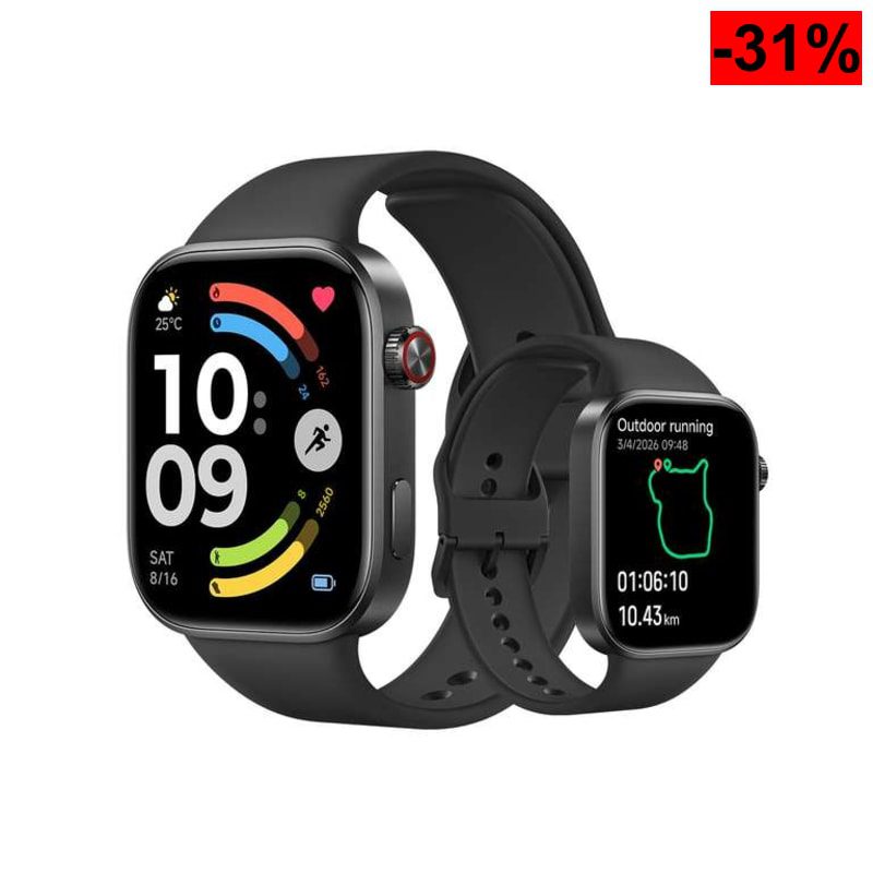 Smartwatch Xiaomi Redmi Watch 6 (Pantalla AMOLED 2.07", Brillo 2000 nits, GNSS de Doble Banda L1, Autonomía hasta 24 días, HyperOS, Black) - oferta Amazon