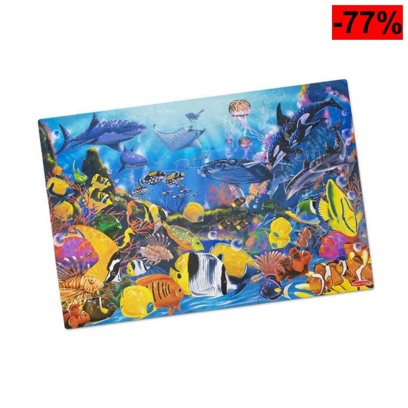 Melissa & Doug - Puzzle de piso de paisaje submarino, 48 piezas, 60 cm x 90 cm - oferta Amazon