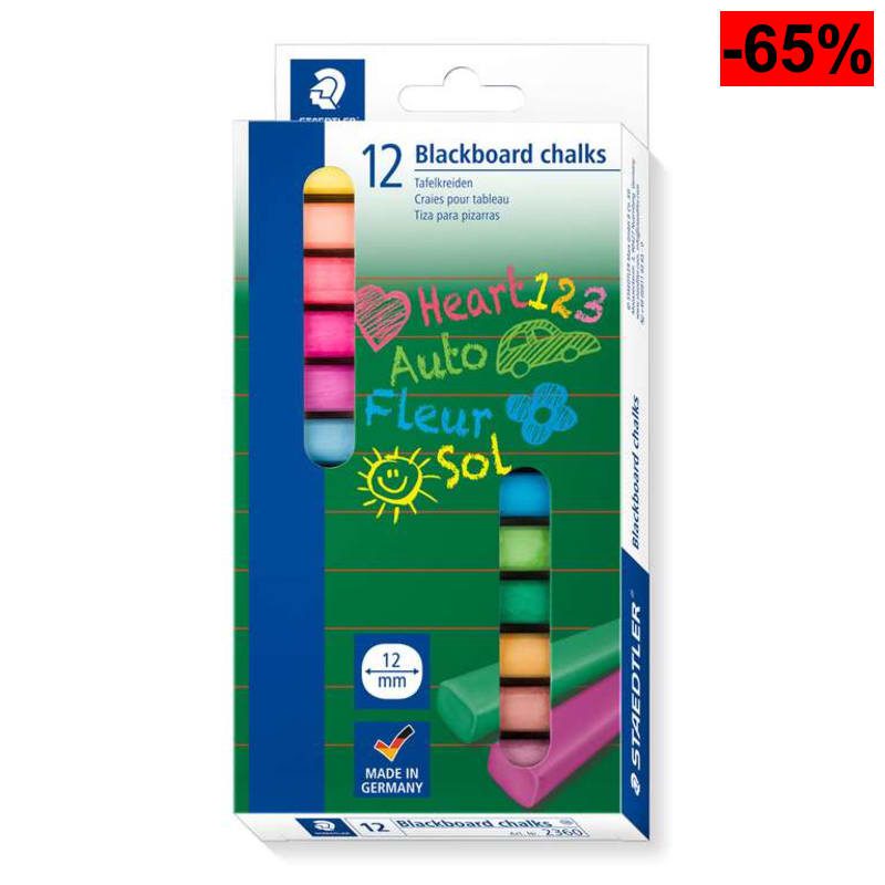 STAEDTLER Noris Club 2360 Tizas de Colores (12 unidades) - oferta Amazon