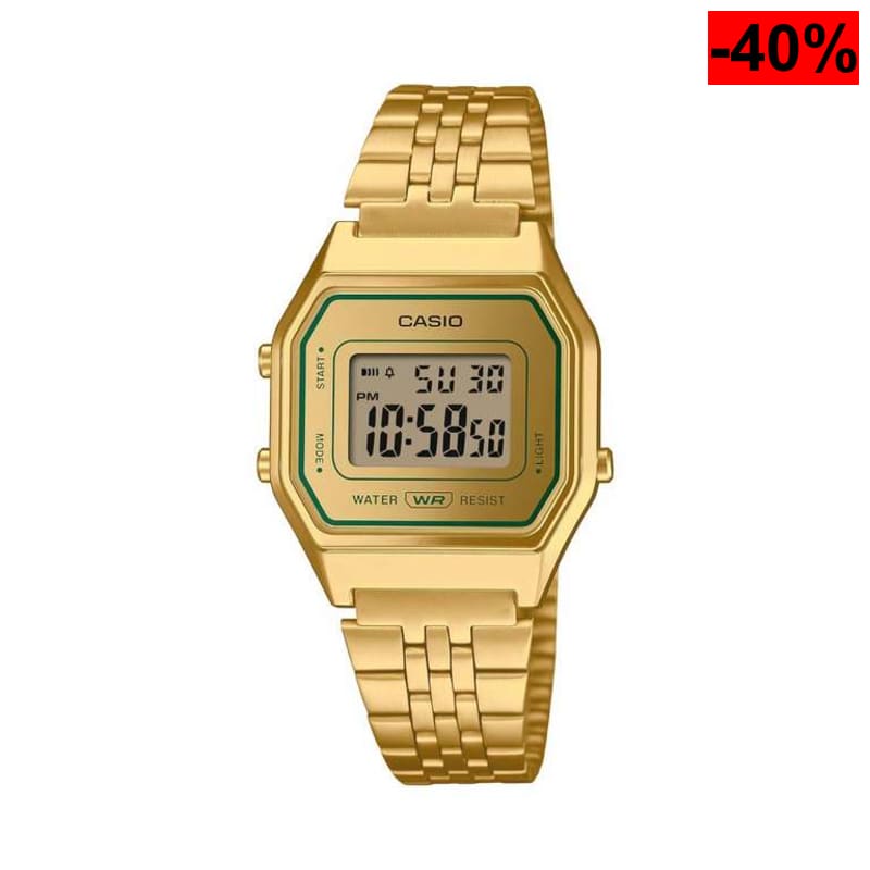 Reloj Casio retro con acabado dorado integral - oferta Amazon