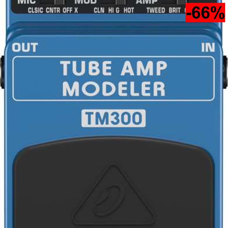 Pedal Guitarra Behringer Tube Amp Modeler Tm300 - oferta Amazon