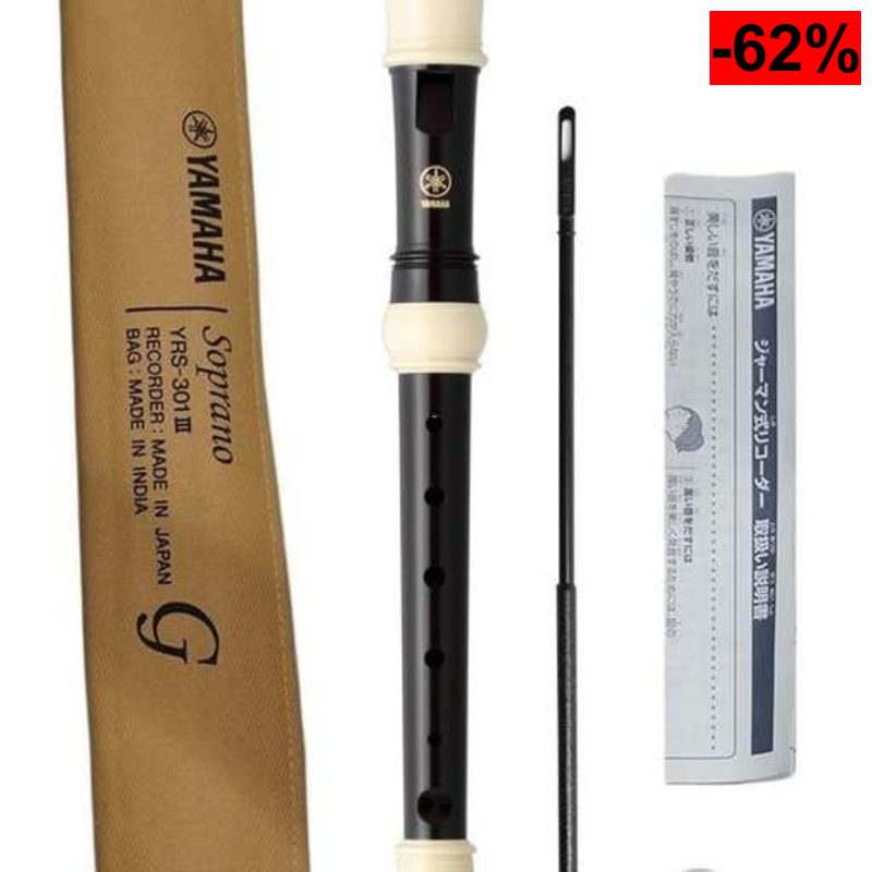 Flauta dulce soprano en Do YAMAHA YRS - oferta Amazon