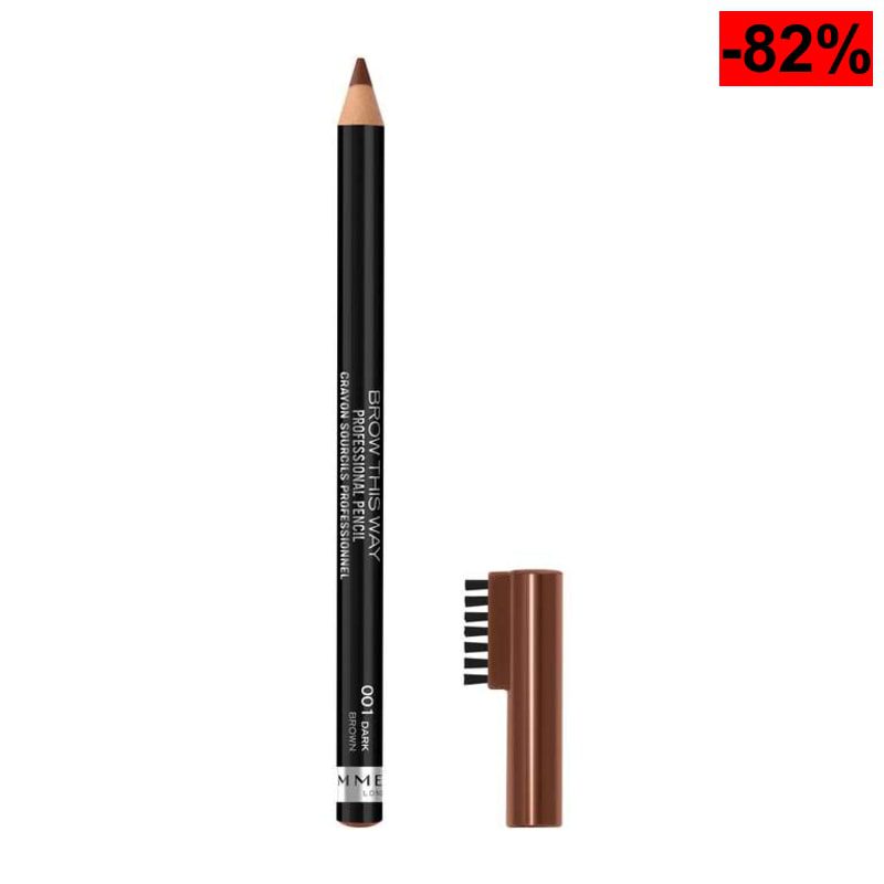 Rimmel London Professional Eye Brow Pencil, Lápiz de cejas, Tono Marron- 1.4 g - oferta Amazon
