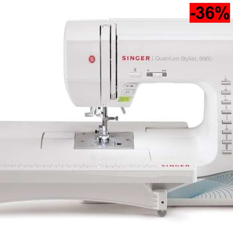 Singer Máquina de Coser Electrónica-Quantum Stylist 9960 - oferta Amazon
