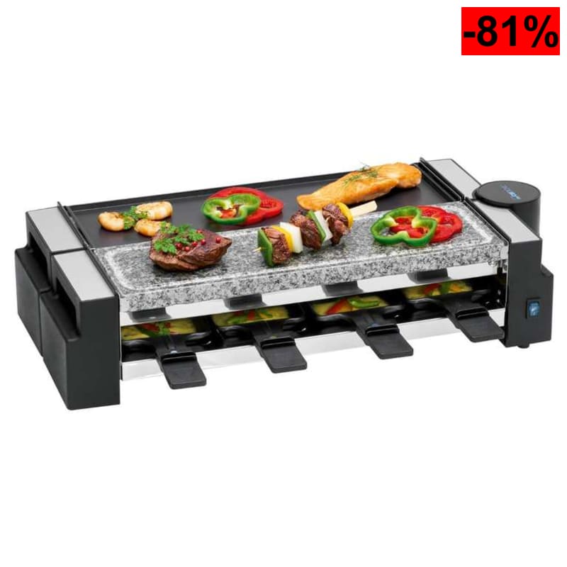 2 en1 Raclette parrilla y piedra, reversible (Reaco Como Nuevo) - oferta Amazon