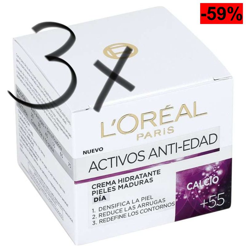 3 x L'Oreal Paris Age Perfect Specialist Crema de día antiedad con calcio, 50 ml - oferta Amazon