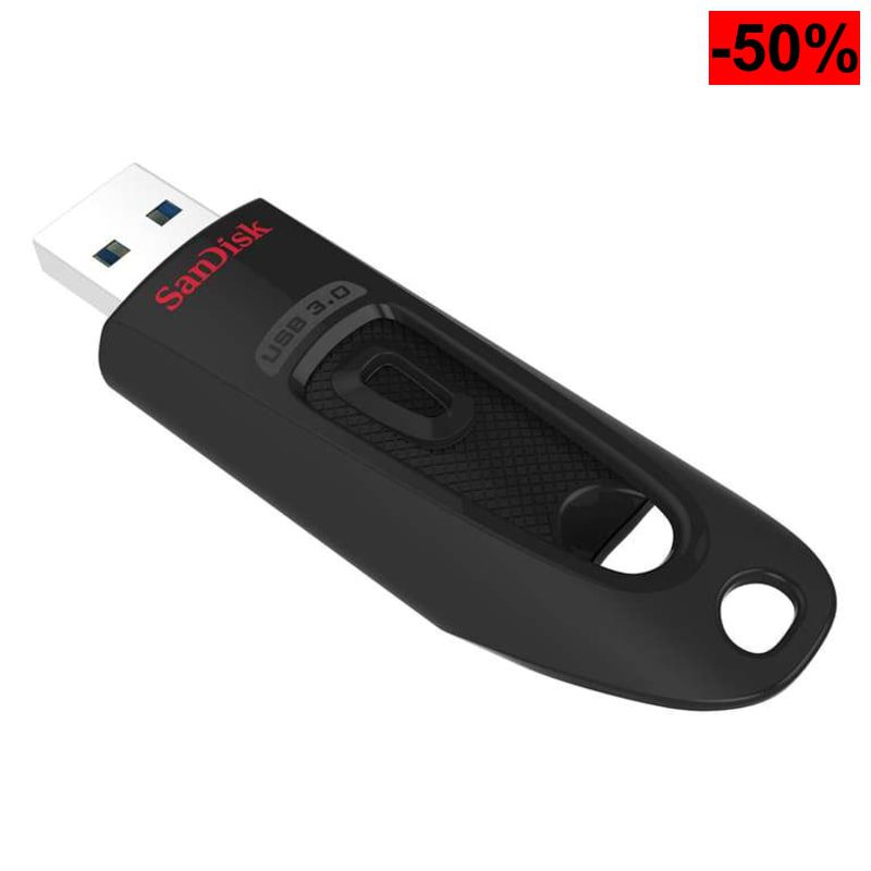 SanDisk Ultra Pendrive 128 GB Memoria Flash USB 3.0 (Velocidadhasta 130 MB/s, SecureAccess - oferta Amazon