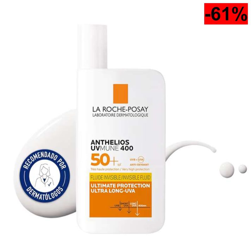 La Roche Posay - Protector Solar, SPF50+, Previene el Estrés Oxidativo, Resistente al Agua, Sudor y Arena, Fórmula con Mexoryl 400, - oferta Amazon
