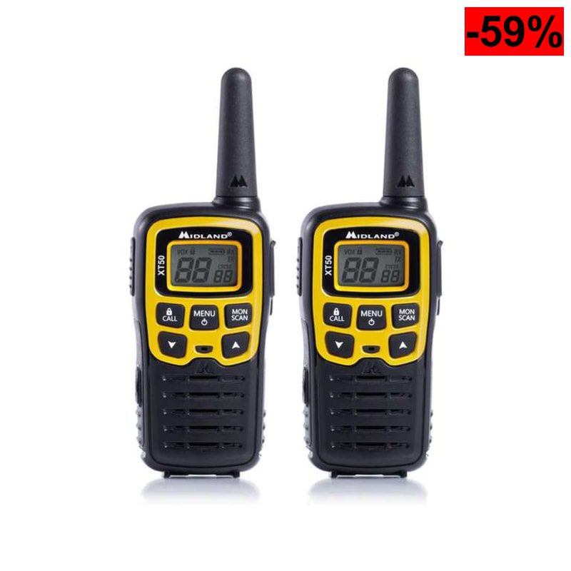 Midland XT50 Walkie Talkie Profesional Largo Alcance 24 channels - oferta Amazon