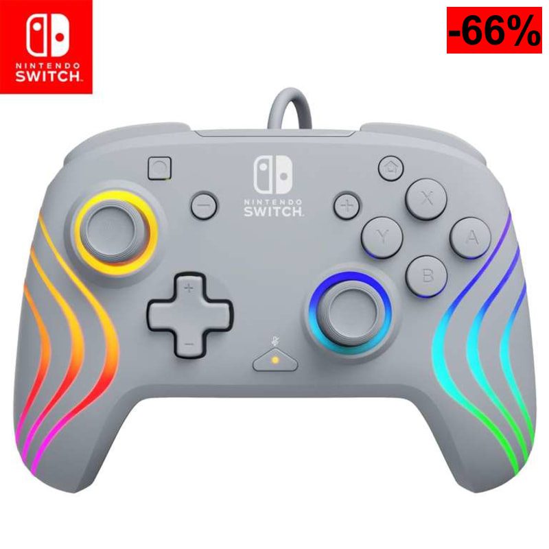 Mando Nintendo switch gris Afterglow RGB - oferta Amazon