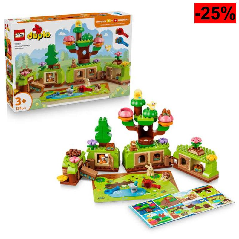 LEGO Duplo Bosque de los Descubrimientos con Animales Salvajes 10480 - oferta Amazon