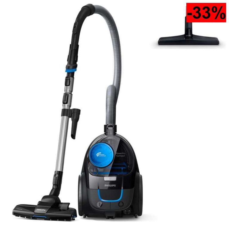 Philips PowerPro Compact FC9331/09 - Aspirador, Sistema Ciclonico sin Bolsa, Deposito 1.5l, Filtro Antialergias, Facil de Limpiar - oferta Amazon