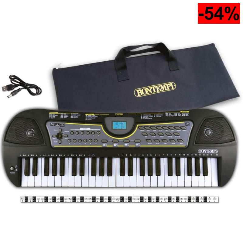 Bontempi MelodyTouch Teclado Digital 49 Teclas con Accesorios completos (Reacondicionado - Como Nuevo) - oferta Amazon