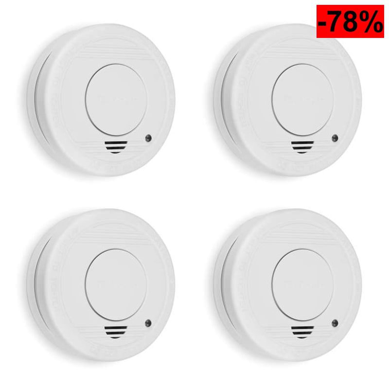 Smartwares Pack de 4 Detectores de Humo FSM-11514 (Reacondicionado - Como Nuevo) - oferta Amazon